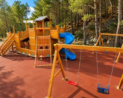 Ship-themed wooden playground — Elysee